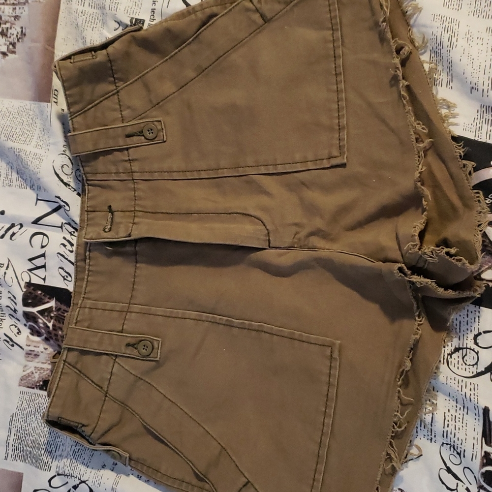 Free people Size 8 Shorts Army green